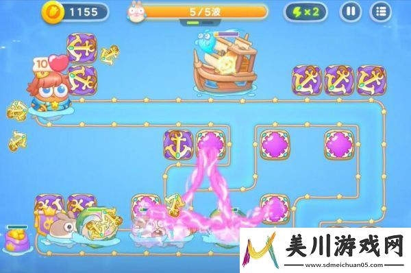 保卫萝卜4海的闺女第54关通关攻略