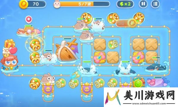 保卫萝卜4海的闺女第52关通关攻略