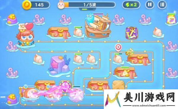 保卫萝卜4海的闺女第54关通关攻略