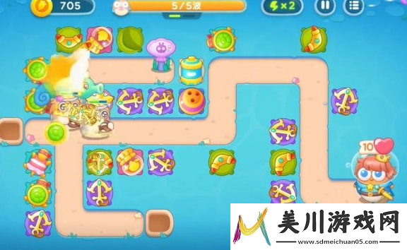 保卫萝卜4海的闺女第50关通关攻略