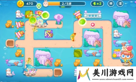 保卫萝卜4海的闺女第50关通关攻略