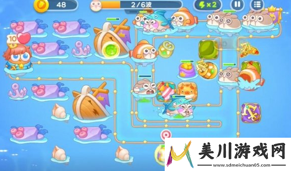 保卫萝卜4海的闺女第50关通关攻略