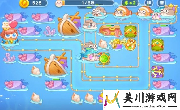 保卫萝卜4海的闺女第50关通关攻略