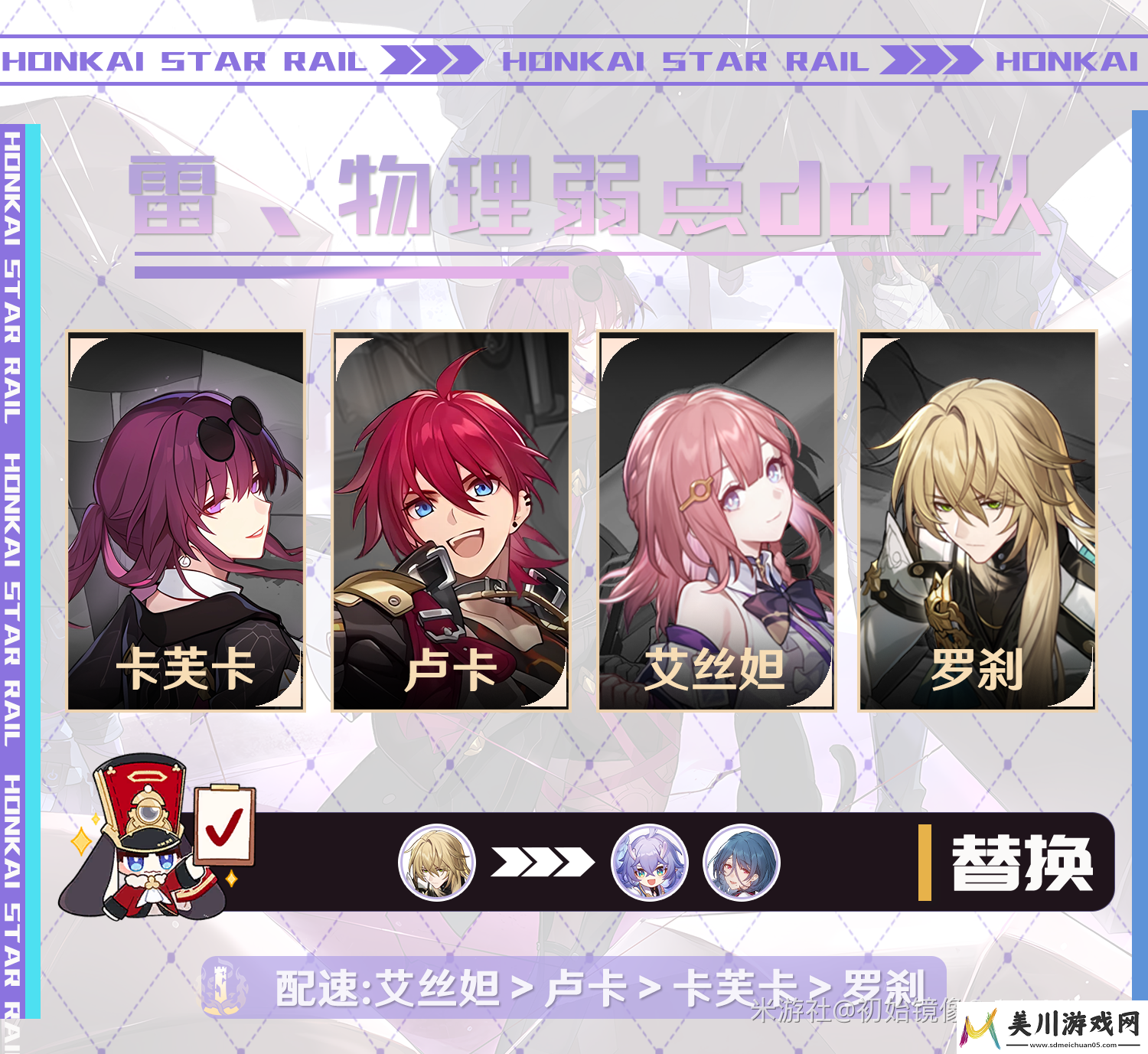 崩坏星穹铁道卡芙卡怎么配队
