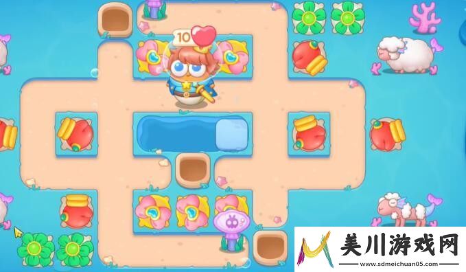 保卫萝卜4海的闺女第64关通关攻略