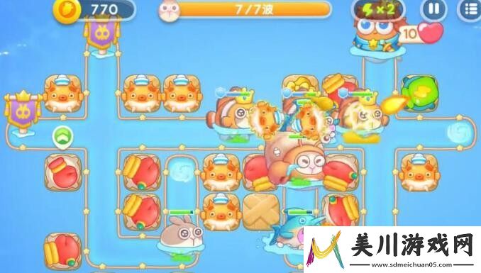 保卫萝卜4海的闺女第62关通关攻略